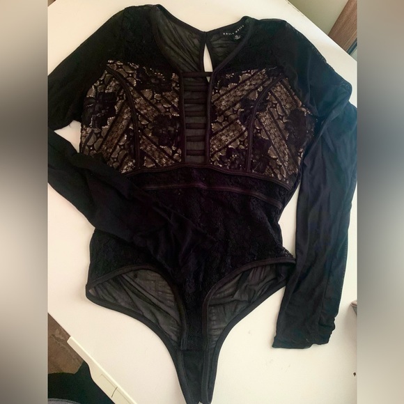 Haute Monde Tops - Haute Monde Sheer Sexy Bodysuit